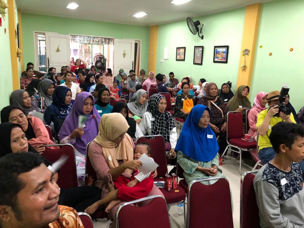 Ein Fest in der Mensa von Sant’Egidio in Jakarta zum Ende des Ramadan